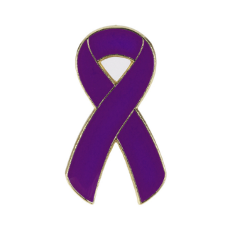 purple awareness pin