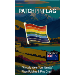 Rainbow flag LGBTQIA+ Lapel Pin Proudly Pride Badge Lapel Hat Tie Pin Brooch