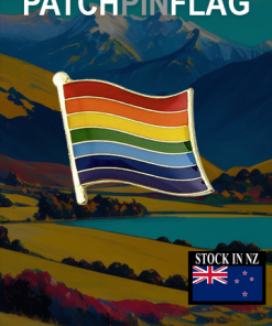 Rainbow flag LGBTQIA+ Lapel Pin Proudly Pride Badge Lapel Hat Tie Pin Brooch