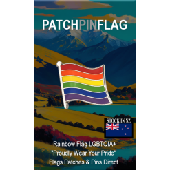 Rainbow Flag LGBTQIA+ Lapel Pin Proudly Pride Badge Lapel Hat Tie Pin Brooch