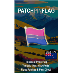 Bisexual pride Flag LGBTQIA+ Lapel Pin Proudly Pride Badge Lapel Hat Tie Pin Brooch