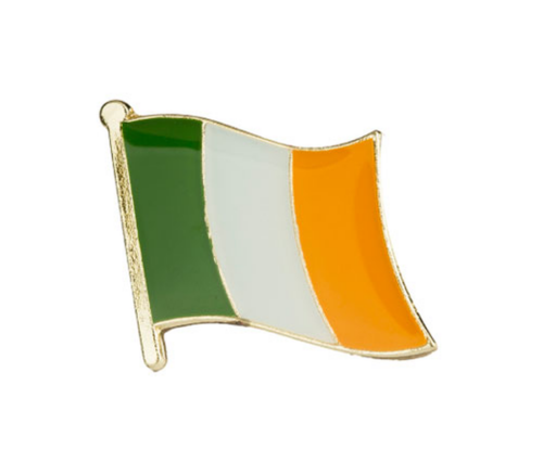 Ireland Flag Lapel Pin Proudly. Pride Badge Lapel Hat Tie Pin Brooch