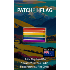 Rainbow flag LGBTQIA+ Lapel Pin Proudly Pride Badge Lapel Hat Tie Pin Brooch