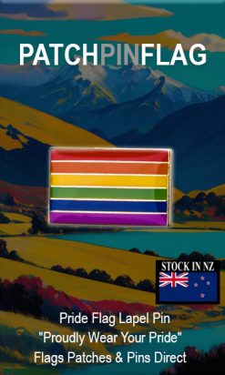 Pride flag lapel pin