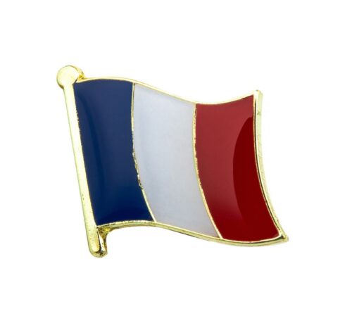 France Flag French Lapel Pin Proudly. Pride Badge Lapel Hat Tie Pin Brooch
