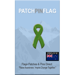 Green Awareness Ribbon Lapel Pin Proudly. Pride Badge Lapel Hat Tie Pin Brooch