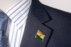 India Flag Indian Lapel Pin Proudly. Pride Badge Lapel Hat Tie Pin Brooch