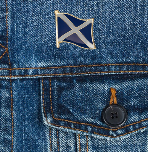 Scotland Rugby Union Pin Scottish Flag Lapel Pin – Scotland Badge Brooch Pin – patchpinflag