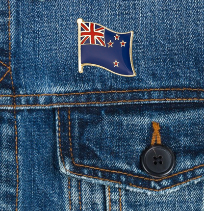 New Zealand Flag Lapel Enamel Pin Badge