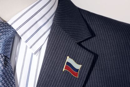 Russia Flag Brooch Lapel Pin Badge