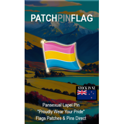 Pansexual pride flag LGBTQIA+ Lapel Pin Proudly Pride Badge Lapel Hat Tie Pin Brooch