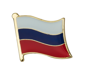 Russia Flag Lapel Pin Proudly. Pride Badge Lapel Hat Tie Pin Brooch