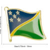 Solomon Islands Flag Lapel Pin – Badge Brooch Pin - Image 6