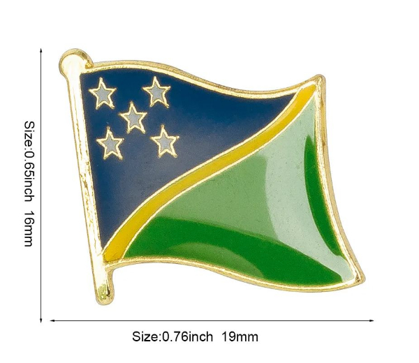 Solomon Islands Flag Lapel Pin – Badge Brooch Pin - Image 6