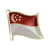 Singapore Flag Lapel Enamel Pin Badge Brooch