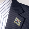 South Korea Flag Lapel Enamel Pin Badge