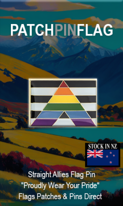 Straight Allies Flag LGBTQIA+ Flag Lapel Pin Proudly Pride Badge Lapel Hat Tie Pin Brooch