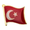 Turkey Flag Lapel Pin Proudly. Pride Badge Lapel Hat Tie Pin Brooch