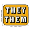 THEY THEM Pronoun Enamel Pin