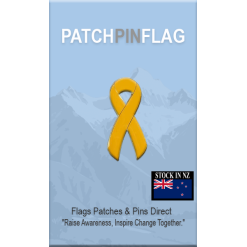 Yellow Awareness Ribbon Lapel Pin Proudly. Pride Badge Lapel Hat Tie Pin Brooch