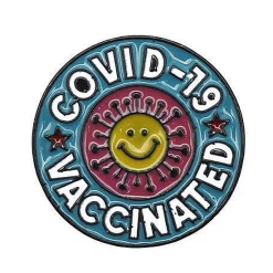 covid smile pin