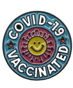 covid smile pin