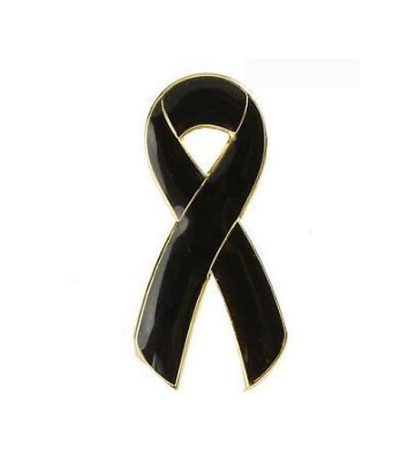 black awareness pin
