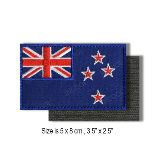 New Zealand Flag Patch Tactical Removable