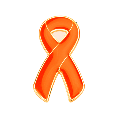 orange awareness pin