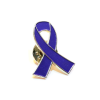 purple awareness ribbon lapel pin
