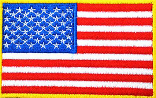 USA flag patch