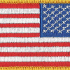 USA reversed flag patch