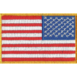 USA reversed flag patch tactical removeable