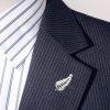 Silver Fern Brooch Lapel Pin