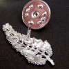 Silver Fern Brooch Lapel Pin