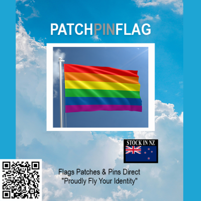 Image of a Rainbow Flag representing Gay Pride and the LGBTQ+ community. The flag has six horizontal stripes in red, orange, yellow, green, blue, and purple, symbolizing diversity and inclusion.