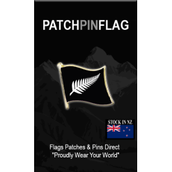 Silver Fern Flag Lapel Pin Proudly. Pride Badge Lapel Hat Tie Pin Brooch