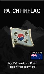 South Korea Flag Lapel Pin Proudly. Pride Badge Lapel Hat Tie Pin Brooch