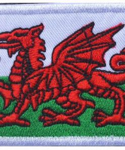 Wales flag patch