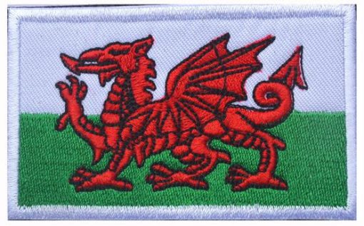 Wales flag patch
