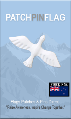 White Dove of Peace lapel pin: symbolizes peace, unity, and pride. Wear on hat, tie, or lapel to show support