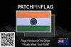 India flag patch Tactical Removable