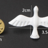 White Dove of Peace lapel pin: symbolizes peace, unity, and pride. Wear on hat, tie, or lapel to show support