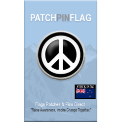 A colorful, enamel lapel pin featuring the iconic peace symbol, commonly associated with hippie culture pride. Adds a touch of activism and individuality to any outfit.