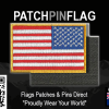 A rectangular, removable patch featuring the USA flag with its colors reversed, designed for tactical use. The stars are white on a blue field, while the stripes are blue and white, creating a distinctive look.