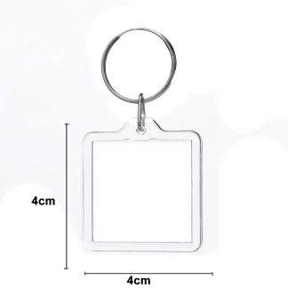 Transparent Photo Frame Keychain