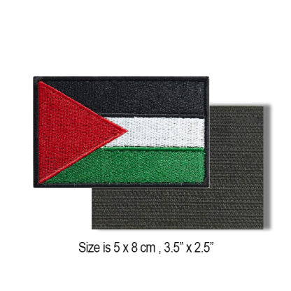 Palestine Flag Welsh Embroidery Hook Loop Patch Tactical