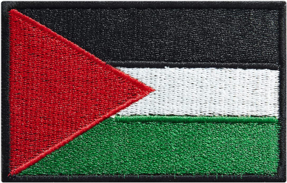 Palestine Flag Welsh Embroidery Hook Loop Patch Tactical