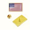 usa flag and pin