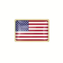 USA flag pin oblong